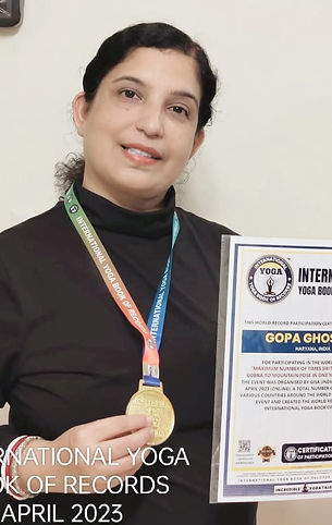 Yoga accomplishment record entry