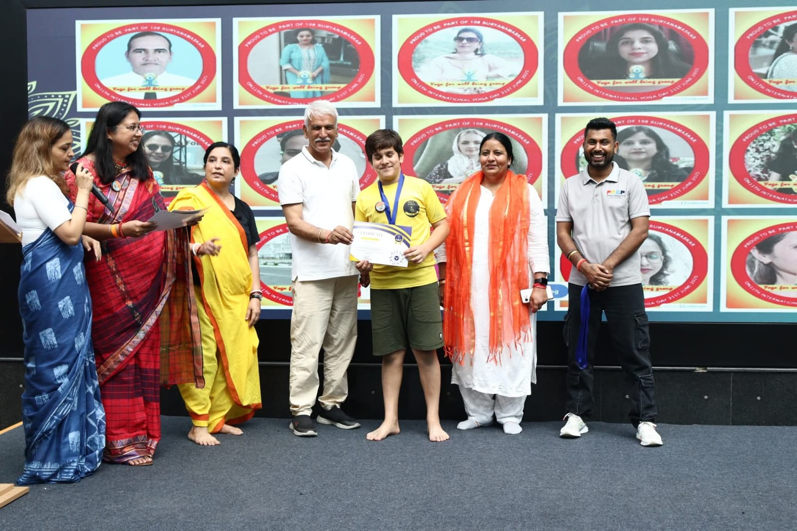 Physical certificate felicitation by Gopa Ghoshal